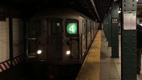 MTA NYCT Subway 4 6 Train Action At 125th Street R62A R142 A