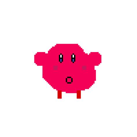 Bit Kirby Pixel Art Grid Attractive Design Pinnaxis