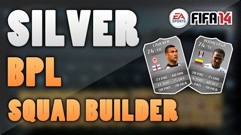 Amazing Silver Bpl Squad Builder Fifa Ultimate Team Youtube