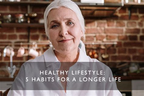 Healthy Lifestyle 5 Habits For A Longer Life Pt 1 Scentered