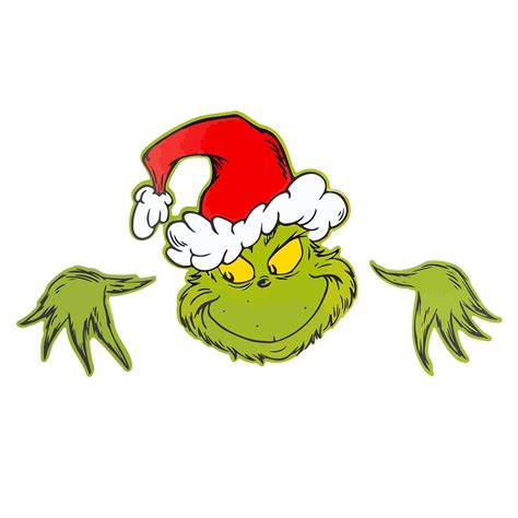 Best Sale! Grinch House Decorations Christmas Tree Decoration Christmas Hat Decoration Insert ...