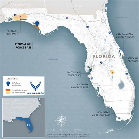 Map Of Military Bases In Florida | Maps Of Florida