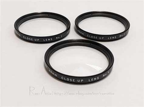 Vivitar 49mm Close Up Lenses No 1 2 And 4 Set Of 3 Made In Japan