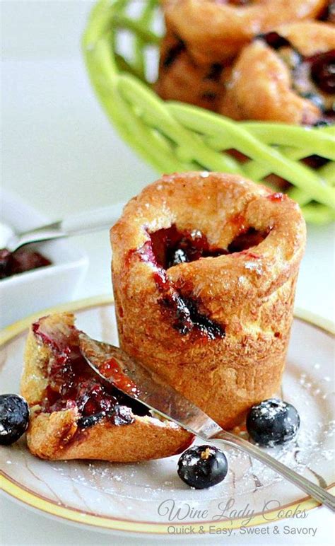 Fresh Blueberry Popovers Blender Secret Tasty Recipe Foods