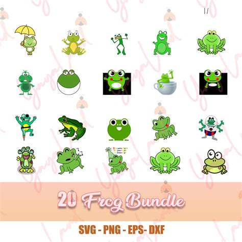 20 Cute Frog Svg File For Cricut Cartoon Frog Svg Alien Frog Svg Frog