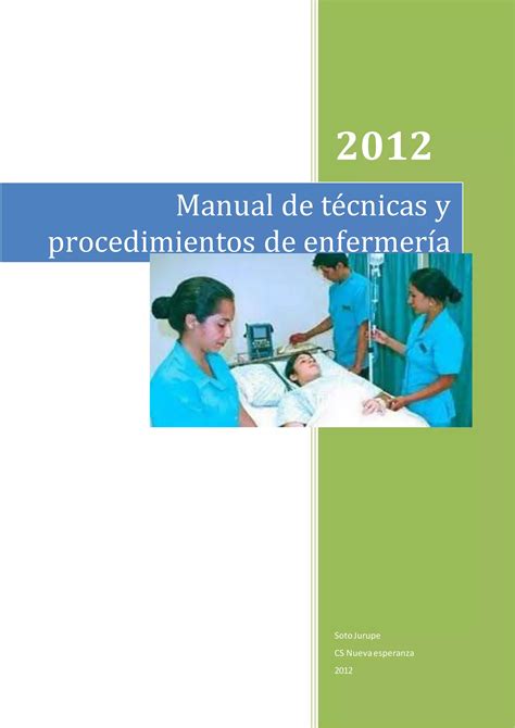 Manual De Técnicas Y Procedimientos De Enfermería Pdf