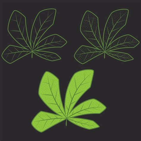 Premium Vector Hand Draw Green Leaves Collection