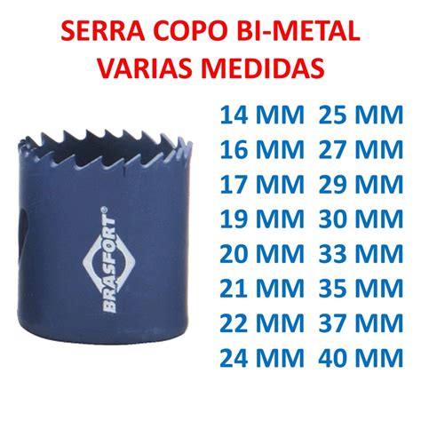 Serra Copo Para Madeiras Bi Metal Medidas De Mm A Mm Shopee Brasil