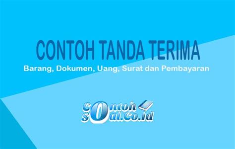 Detail Contoh Format Surat Tanda Terima Uang Koleksi Nomer 34