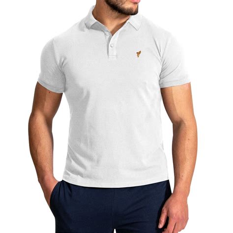 Men's White Polo Shirt