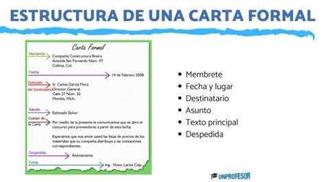 Como Escribir Una Carta Formal