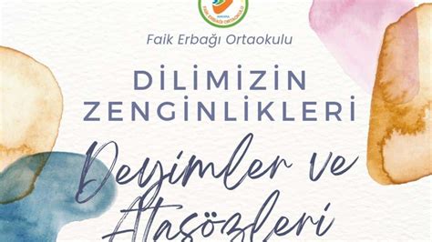 Dilimizin Zenginlikleri Ubat Ay Etkinlikleri Faik Erba Ortaokulu