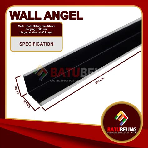 jual wall angle  dus rangka akustik rangka plafon baja ringan