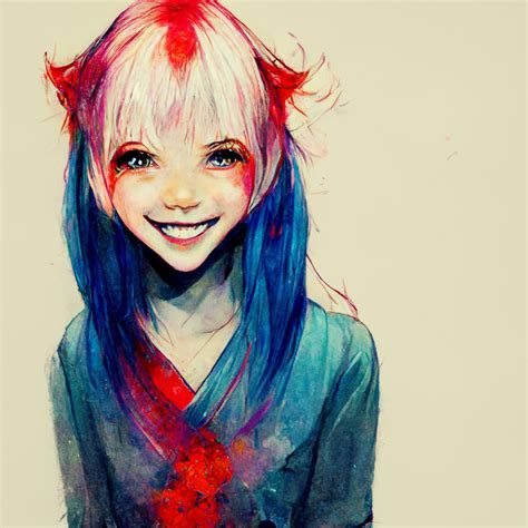 Creepy Smile Anime Girl