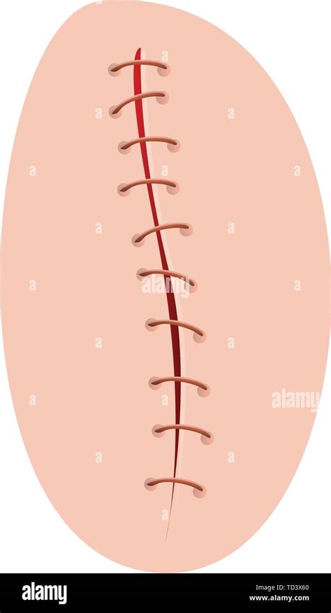Icono de suturas quirúrgicas Caricatura de sutura quirúrgica icono