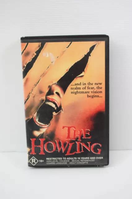 THE HOWLING Cult Horror VHS BIG BOX R18 I38 Ex Rental 18 32