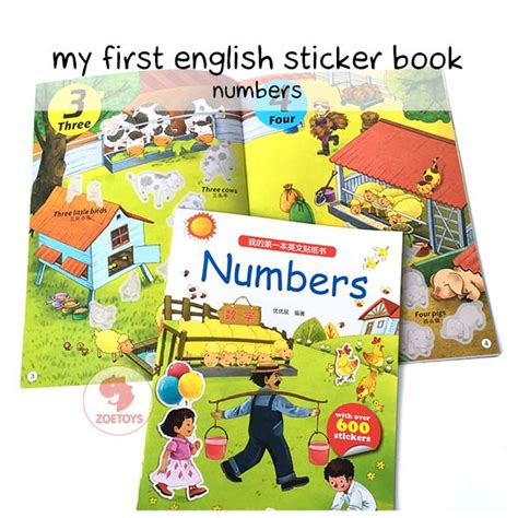 Jual Zoetoys My First English Sticker Book Aktivitas Menempel Stiker