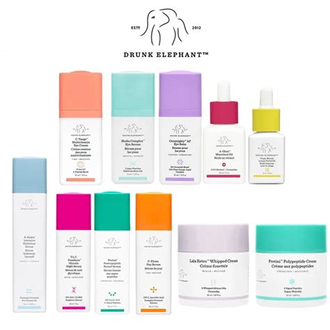 Drunk Elephant Skin Care Products C Tango Eye Serum B Hydralala Retro Protini Polypeptide Cream