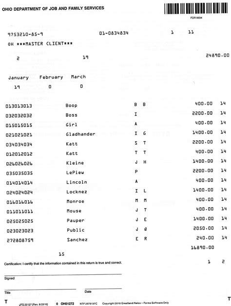 Ohio Quarterly Wage Reporting Forms