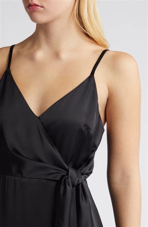 Chelsea28 Side Tie Satin Dress Nordstrom