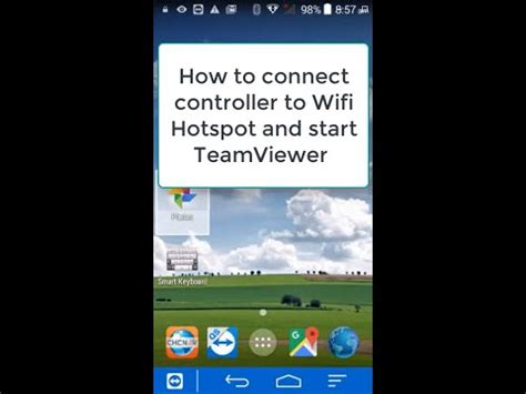 Chcnav Landstar Connect Controller To Wifi And Start Teamviewer