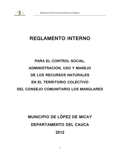 Reglamentacion Interna Para La AdministraciÓn Y