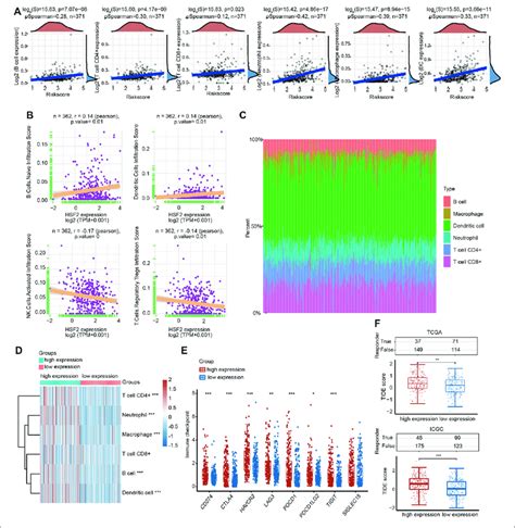 Relationship Between HSF2 Expression And Infiltration Levels Of