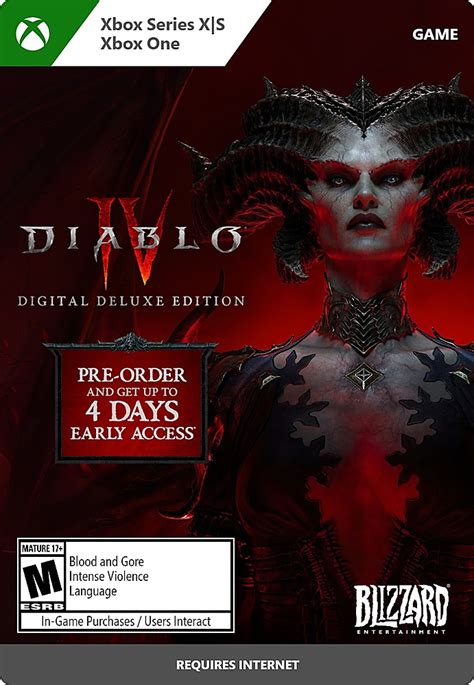 Diablo Iv Deluxe Edition Xbox One Xbox Series X Xbox Series S