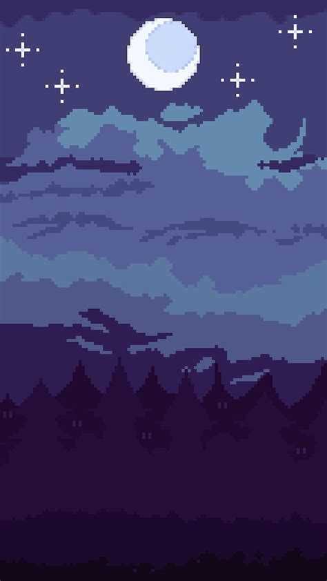 Phone Night Sky R Pixelart Cloud Pixel Art Hd Phone Wallpaper Pxfuel