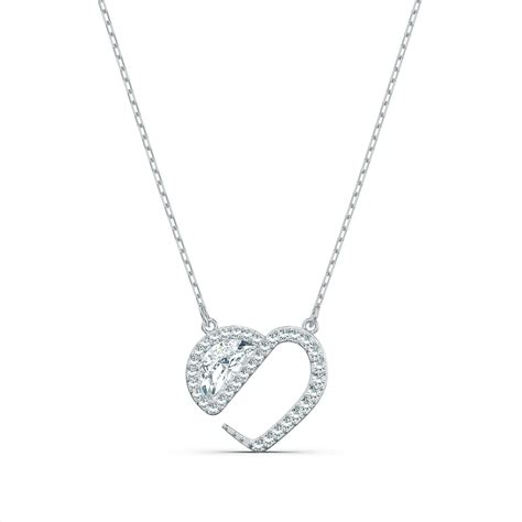 Swarovski Heart Jewelry Collection with Clear Crystals