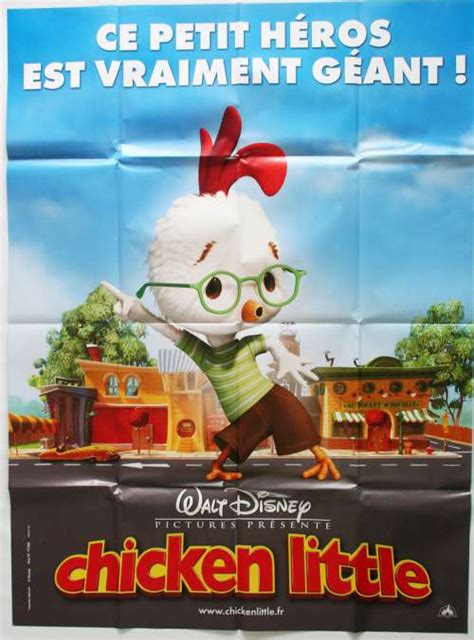 Affiche De Cinéma 120 X 160 Du Film Chicken Little 2005