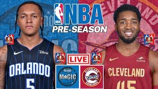 Orlando Magic Vs Cleveland Cavaliers Nba Preseason Live Scoreboard