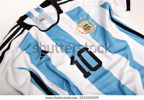 Argentina National Soccer Team Jersey Qatar Stock Photo 2221642439 ...