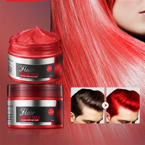 Weyolog Hair Dye Red Temporary Hair Color Natural Hair Color Wax Hair Wax Color Spray Hair Wax