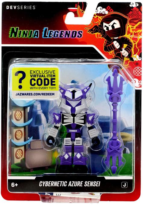 Roblox Ninja Legends Cybernetic Azure Sensei Action Figure Walmart