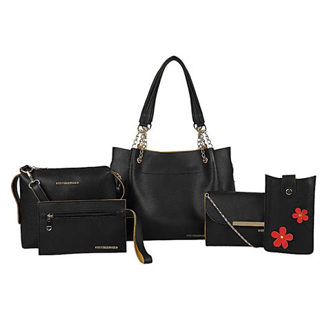 Buy Send Bagsy Malone Black Tote Bags Combo Of Online Fnp