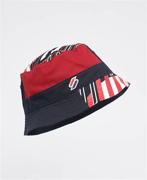 Mens Sportstyle All Over Print Bucket Hat In Tricolour Superdry