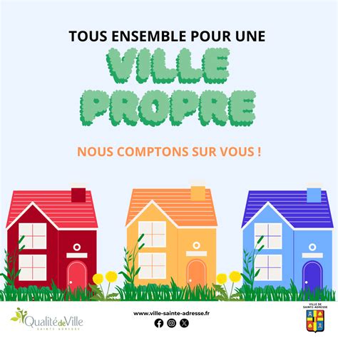 Ville De Sainte Adresse Tous Ensemble Pour Une Ville Propre