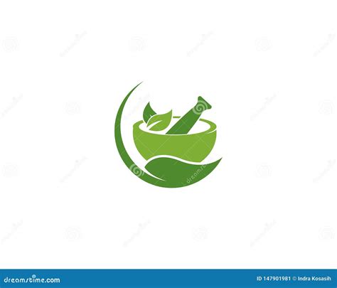 Herbal Logo Template Vector Icon Stock Vector - Illustration of herbal ...