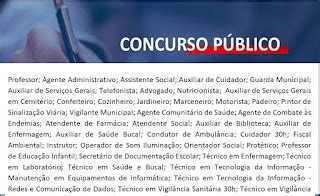 Aberto concurso público no PR para diversos cargos Salários até R 15