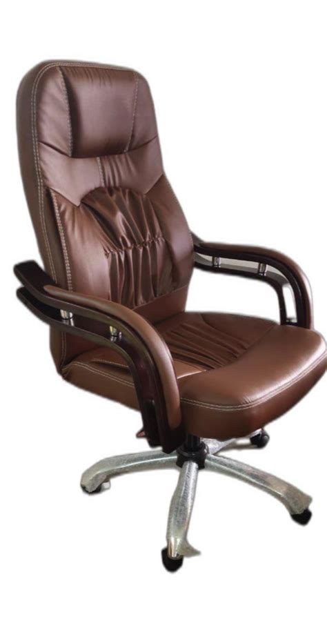 Leather High Back Boss Chair Fixed Arm At In Ahmedabad Id