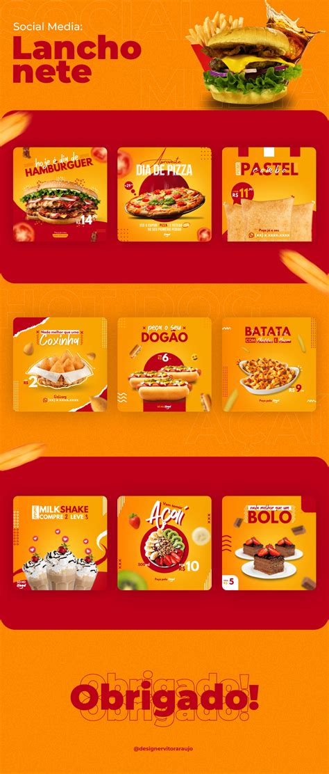 Social Media- Lanchonete [Projeto] on Behance