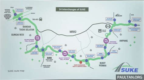 SUKE Highway Map and list of interchanges - paultan.org