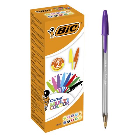 BiC Cristal Multicolour, Pack of 20, Assorted Colours - Supplies East ...