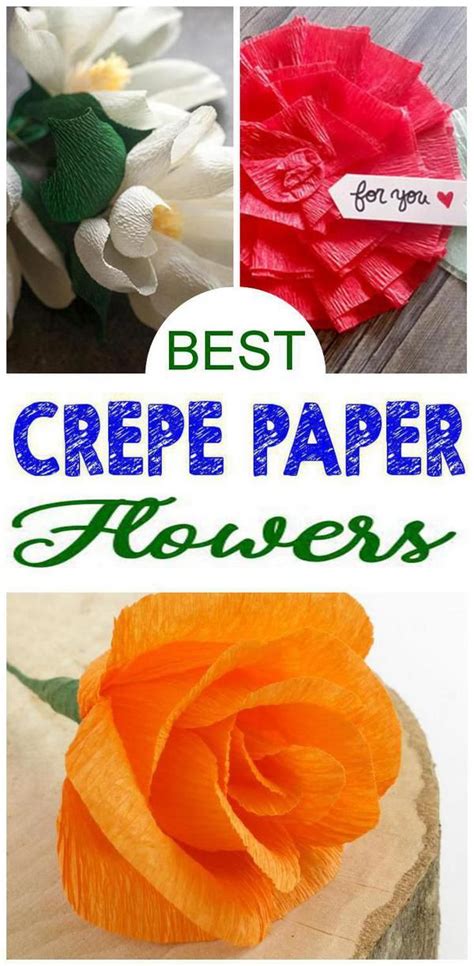 12 DIY Crepe Paper Flower Tutorials How To Make Crepe Paper Flowers