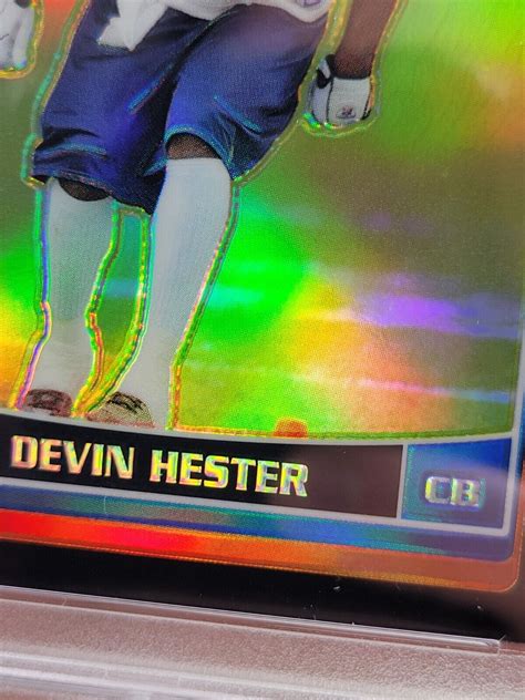 2006 Topps Chrome DEVIN HESTER SPECIAL EDITION REFRACTOR RC 199 PSA