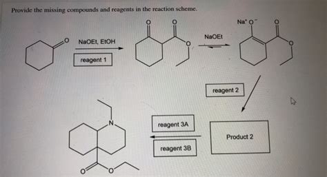 Solved Provide The Missing Compounds And Reagents In The Chegg