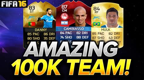 AMAZING 100K SQUAD BUILDER W IMOTM CAMBIASSO FIFA 16 OVERPOWERED