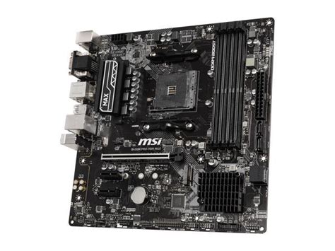 MSI PRO B450M PRO-VDH MAX Micro ATX AMD Motherboard - Newegg.com