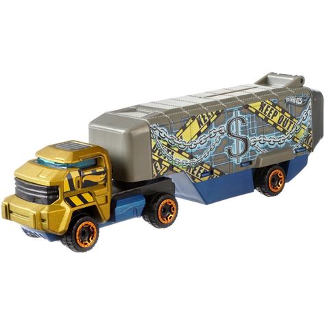 Set Camion Si Masina Hot Wheels Bank Roller Scara EMAG Ro